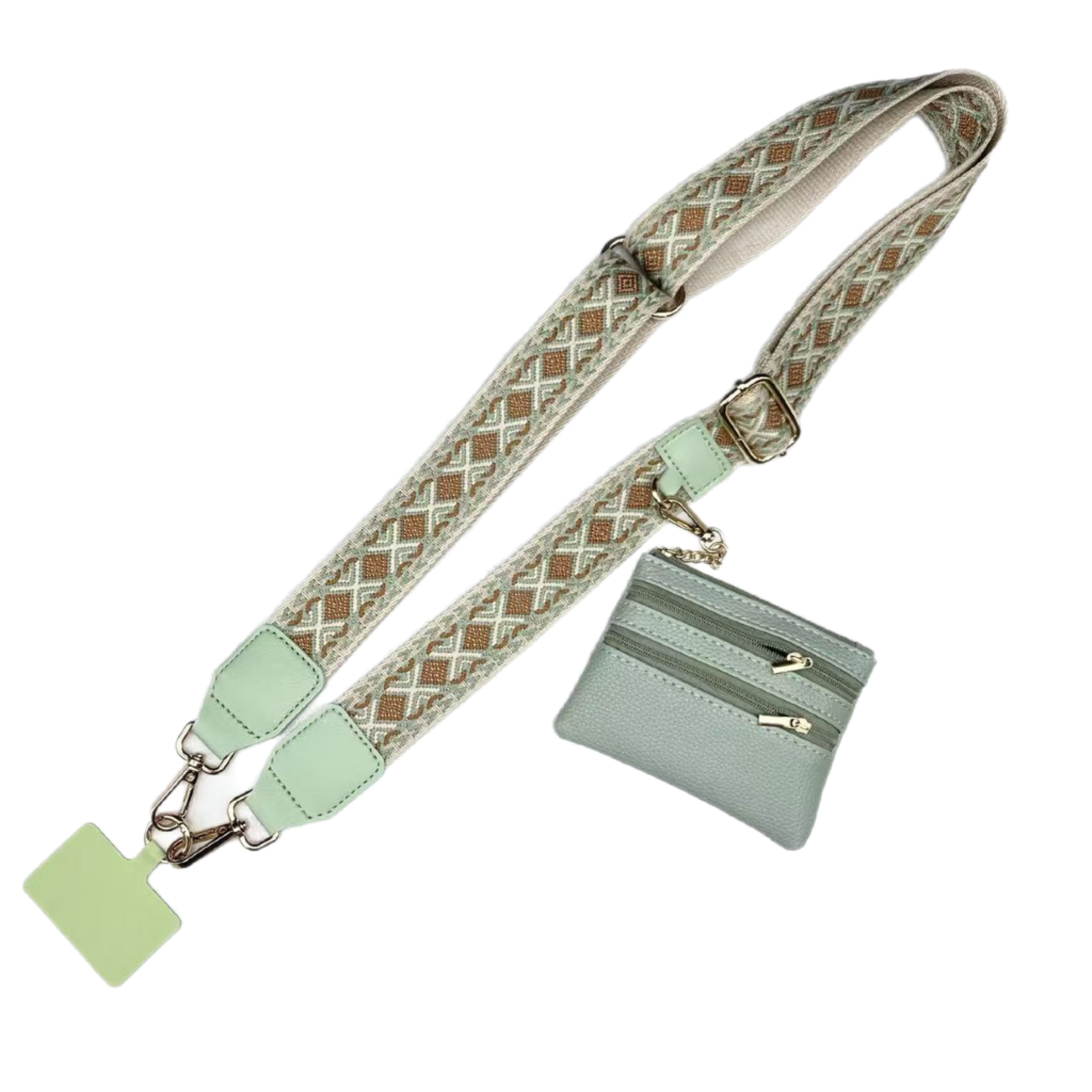 Crossbody Bag Strap with Mini Coin Purse