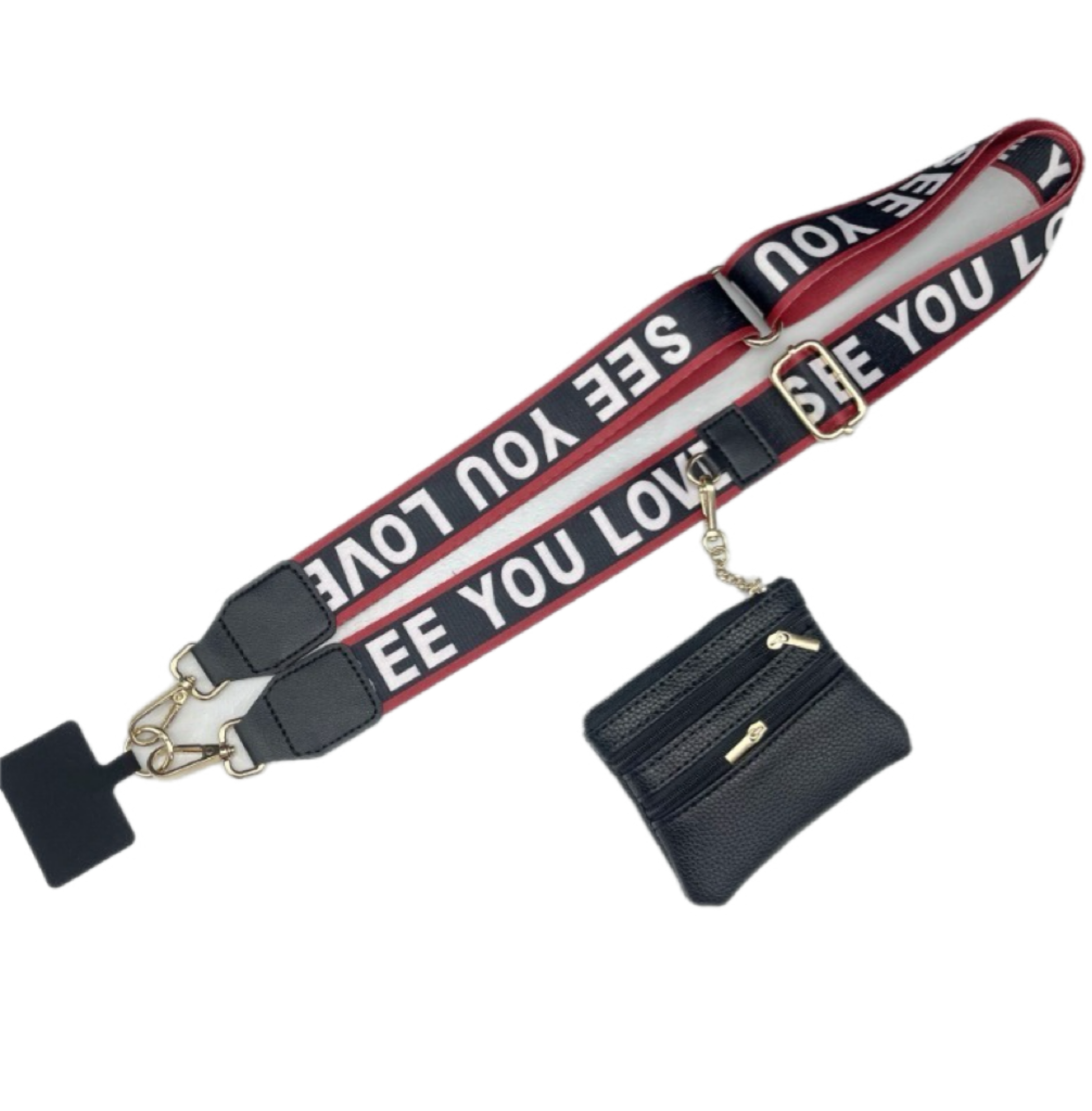 Crossbody Bag Strap with Mini Coin Purse