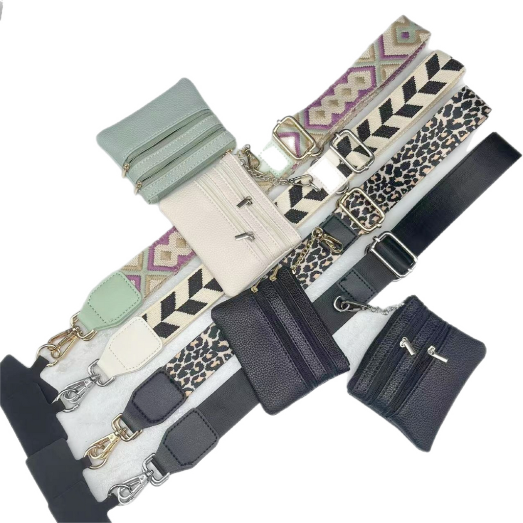 Crossbody Bag Strap with Mini Coin Purse