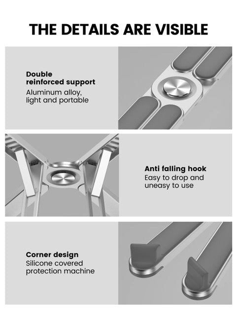 Foldable Aluminum Laptop Stand